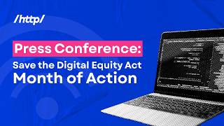 Save the Digital Equity Act: National Month of Action Press Conference