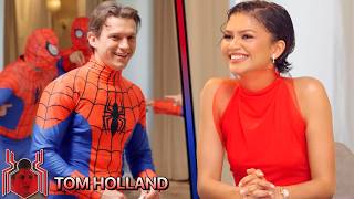 Tom Holland LOSES Spider-Man Look-alike Contest on ‘Brand New Day’ Press Run
