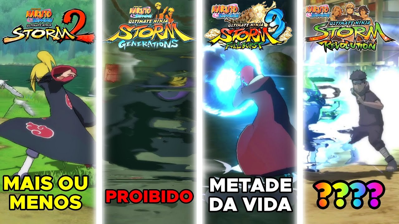 QUAL O 𝙋𝙄𝙊𝙍 SPAM DE 𝙏𝙊𝘿𝙊𝙎 OS NARUTO STORM?