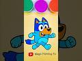 Bluey🐶 #trending #cartoon #shortfeed #bluey #forkids #magicpaintingtv #kidsart