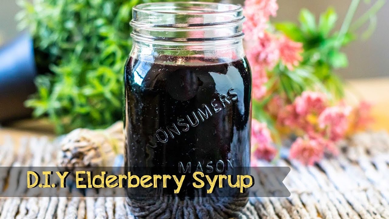 How To Make Homemade Elderberry Cough Syrup - YouTube