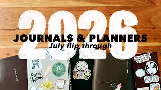 July in my Journals + Planners // Take-A-Note, 5 year journal, Traveler's Notebook, Commonplace Book
