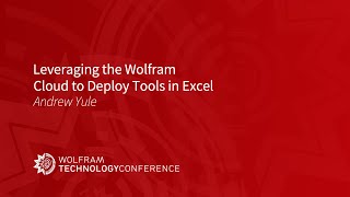 Famous Leveraging the Wolfram Cloud to Deploy Tools in Excel Wealth