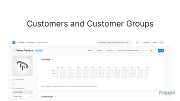 Customers and Customer Groups | ERPNext