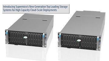 Supermicro SuperMinute: 60-Bay and 90-Bay Top-Loading Storage Systems with New Black Grille
