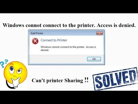 คําสั่ง while  New Update  Windows cannot connect to the printer  Access is denied (Win-7-10)