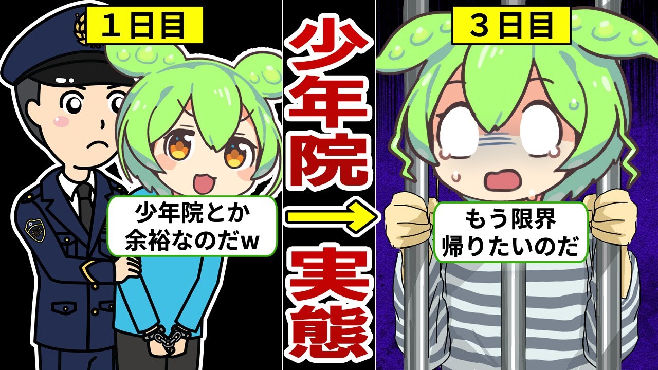 【アニメ】刑務所より厳しい？少年院の生活の実態とは…【ずんだもん｜ゆっくり解説】