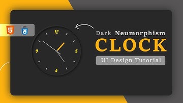 Javascript | CSS Neumorphism Working Analog Clock UI Design