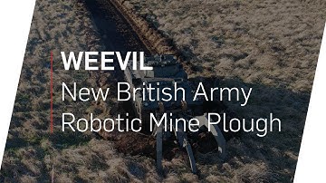 WEEVIL | New British Army Robotic Mine Plough | Pearson Engineering and DSTL