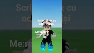 scrie roblox cu ochii închiși. ai reușit? #shorts #romania #roblox