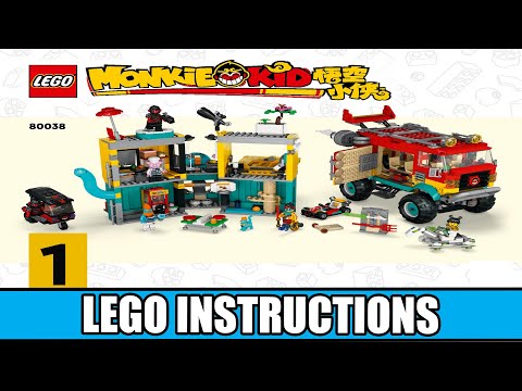 LEGO Instructions | Monkie Kid | 80038 | Monkie Kid's Team Van (Book 1)