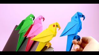 Loro de papel origami | Cómo hacer un pájaro de papel