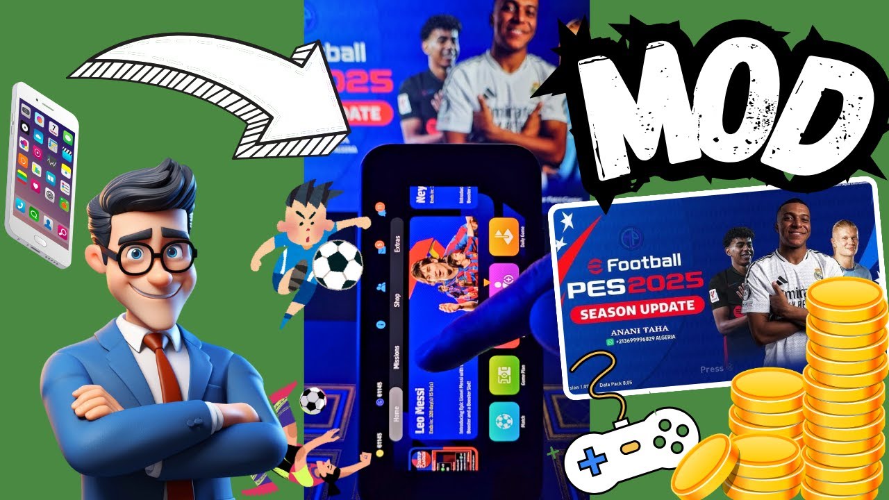 eFootball PES 2025 MOD iOS Android [2024] + Gameplay - YouTube