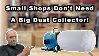 Small Wood Shop Dust Collector Setup - You Dont Need A Big System Vevor 1Hp Dust Collector