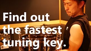 【4649Drum】最速チューニングキーを探せ！Drummer 勝本 浩史 (parock86)