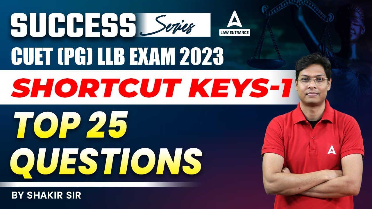 Computer Shortcut Keys Questions for CUET PG 2023 LLB - YouTube