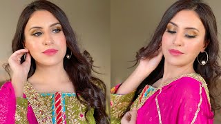 Mehndi/Mayun guest makeup tutorial