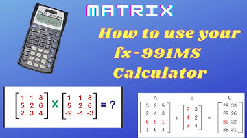 Matrix  Multiplication Using Casio fx-991 MS Scientific Calculator Explained in Tamil.