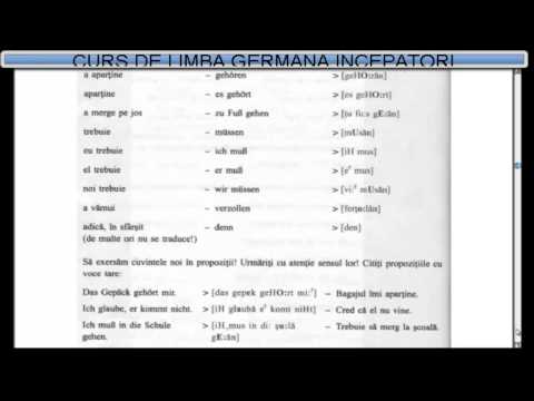 Curs De Limba Germana Incepatori Tema Dictionar Lectia 7 Youtube