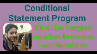 Find the largest number between two numbers || C Programming Series || #Shakyatech