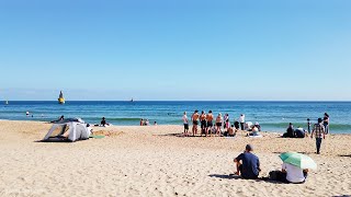4K Haeundae Beach Most Famous Attraction In Korea Walking Around Busan Korea 해운대 海云台 海雲台