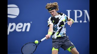 Andrey Rublev wins set point with a BROKEN RACQUET! | US Open 2020 Hot Shots