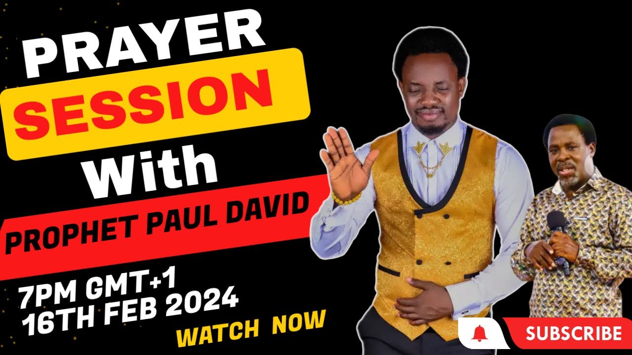 Prayer Session with Prophet Tb Joshua's Disciple Prophet Paul David # ...