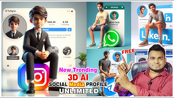 New Trending 3D AI Social Media Profile Name Photo Editing | How To Create 3D Ai Social Media Images