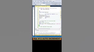 Auto Increment Magic | SQL #SQLTricks 💡 #AutoIncrement 🔢 #DatabaseTips 📊 #CodingShorts