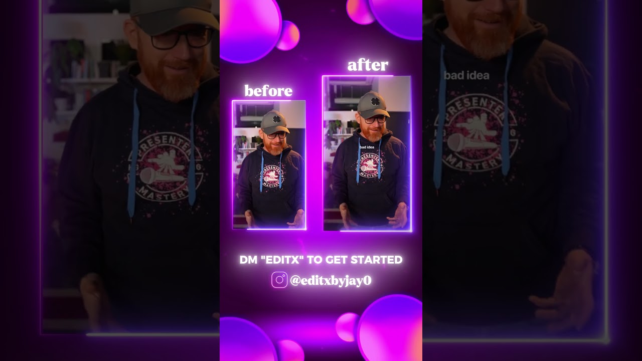 Human Eating Talking Head Edit Before vs After 🔥 Insane Transformation