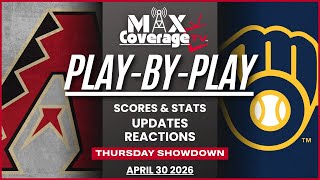 🔴LIVE - Arizona Diamondbacks vs Milwaukee Brewers - Play-By-Play &amp; Reactions (4/30/26)