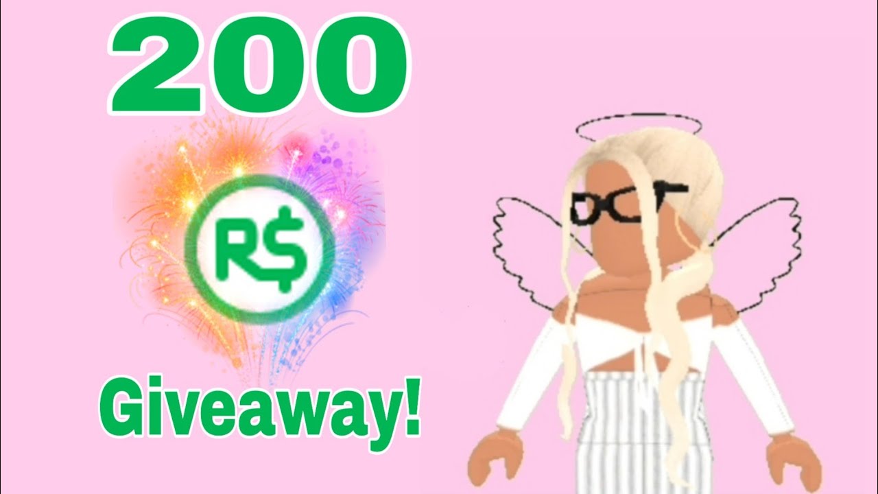 200 Robux Giveaway Youtube - giving away 200 worth of robux to people youtube