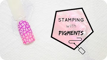 Stamping with Nail Pigment Powders