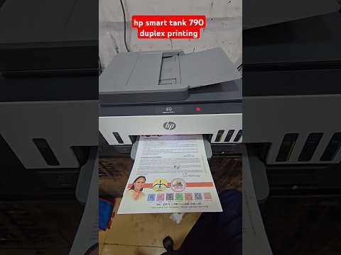 hp smart tank 790 duplex printing All-in One Color Xerox Multifunction printer Speed Test print