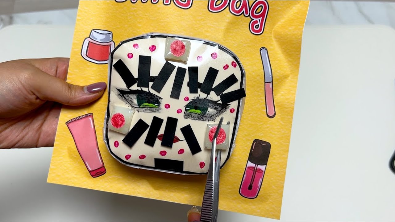 Paper Diy Roblox skincare baddies Blind bag Paper ASMR (Cucumber Pack