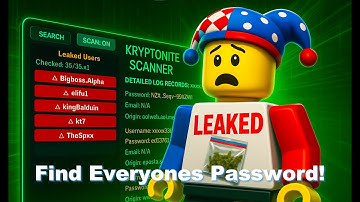 Kryptonite Roblox Info Finder! (Find Passwords!)