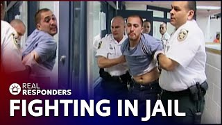 Breaking Up Prison Fights And Dealing With Aggressive Suspects | Jail Las Vegas | Real Responders