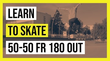 How to 50-50 frontside 180 out  | Learn to skate | Skateboard tricks