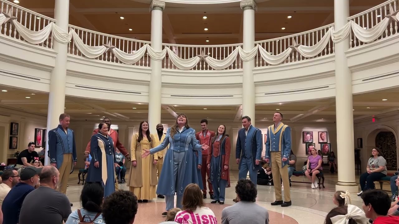 Voices of Liberty Sing in the American Adventure Rotunda at EPCOT in Walt Disney World - 3:00PM Show