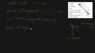 mechanical energy example problem part 2