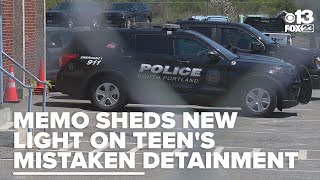 Internal memo reveals new details in mistaken detainment of teen by South Portland Police