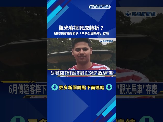 紐約"中央公園百年馬車"恐成絕響 市議會10/22將表決存廢－民視新聞