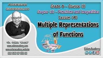 🔴Grade 6 – Ch 8 – Lesson 4 [[ Multiple Representations of Functions ]] 🔴
