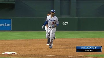 LAD@ARI: Crawford lifts a three-run homer to right
