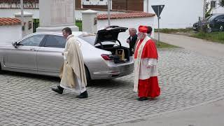 Ankunft von Kardinal Reinhard Marx in Untervilslern