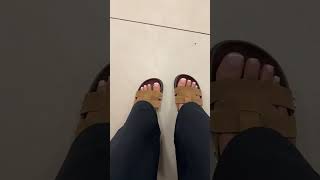 Women's Slippers soft feet &amp; beautiful pedicure schöne Pediküre  🦶 #foot #feets #barefoot #barefeet