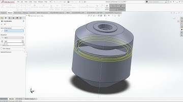Solidworks Tutorial | Revolved Cut lessons for intermediate users | 3d Modeling Tutorial