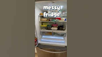 Fridge cleaned and organised - simply sparkling #declutter #organisation #kitchenorganise #cleantok