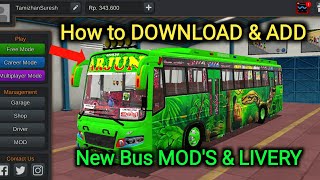 How to Download & ADD New Bus MOD'S & Liverys || Bus Simulator Indonesia || Simulator Game screenshot 4