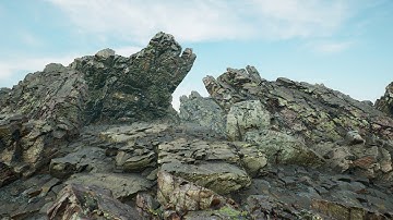 Unreal Engine coastal rocks test